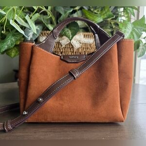 DKNY Willa Mini Suede Satchel